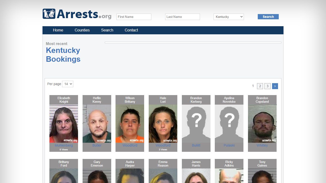 Kentucky Arrests and Inmate Search